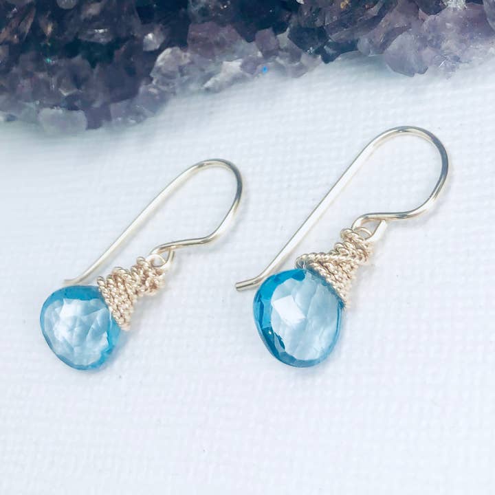 London Blue Earrings for wholesale by Laura J Designs