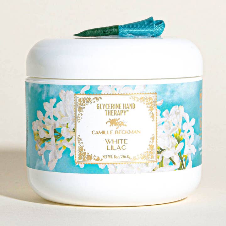 Hvid Lilac Glycerin Hand Therapy 8oz Jar for engroshandel hos Camille Beckman