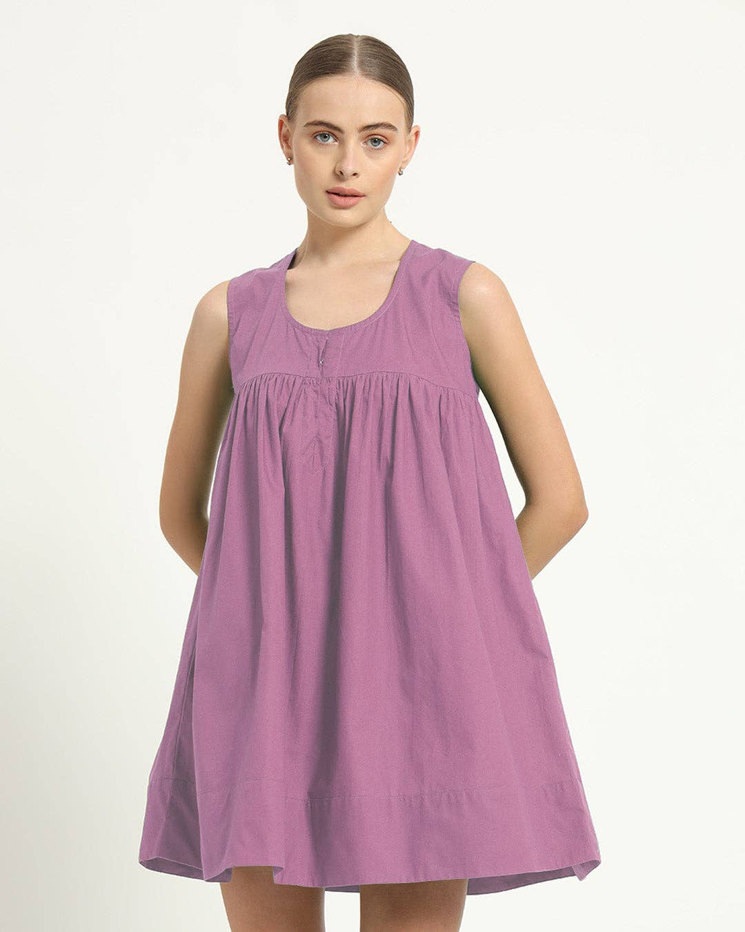 Thevasa - Wholesale Dress - Women's - The Jois Purple Swirl Dress3