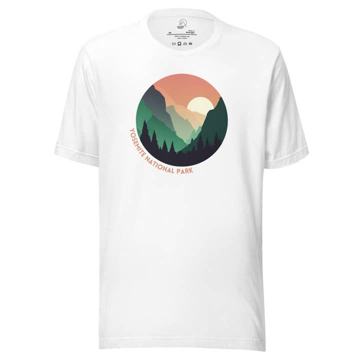 Yosemite National Park Unisex T-shirt for wholesale by Wander Trails