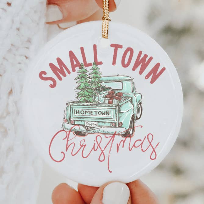 Xmas Ornament, Holiday, Small Town, Stocking, Gifts, Rustic for wholesale by Ash+Co