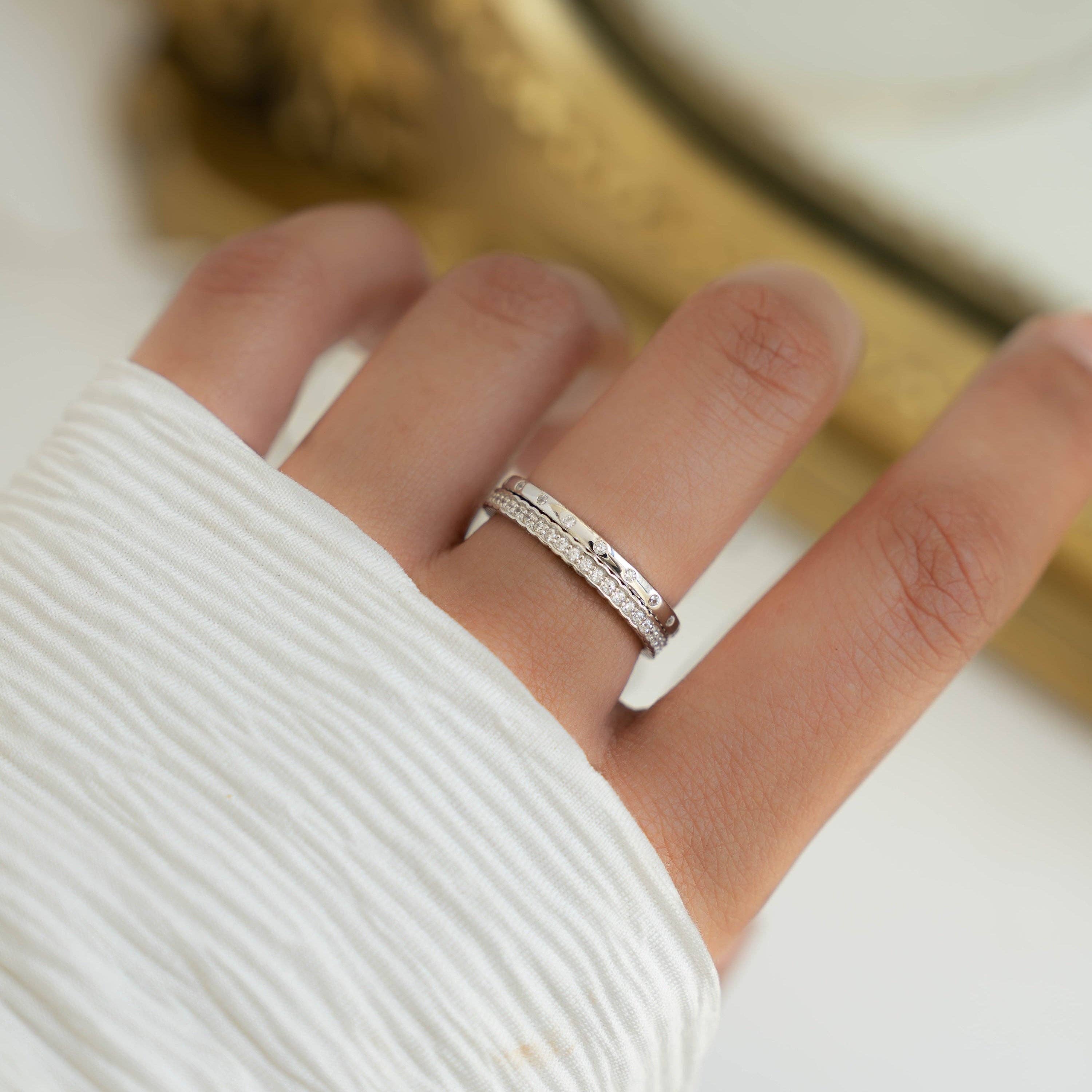 Sami Jewels - Wholesale Multi-Stone Ring - Two Ring Set 23