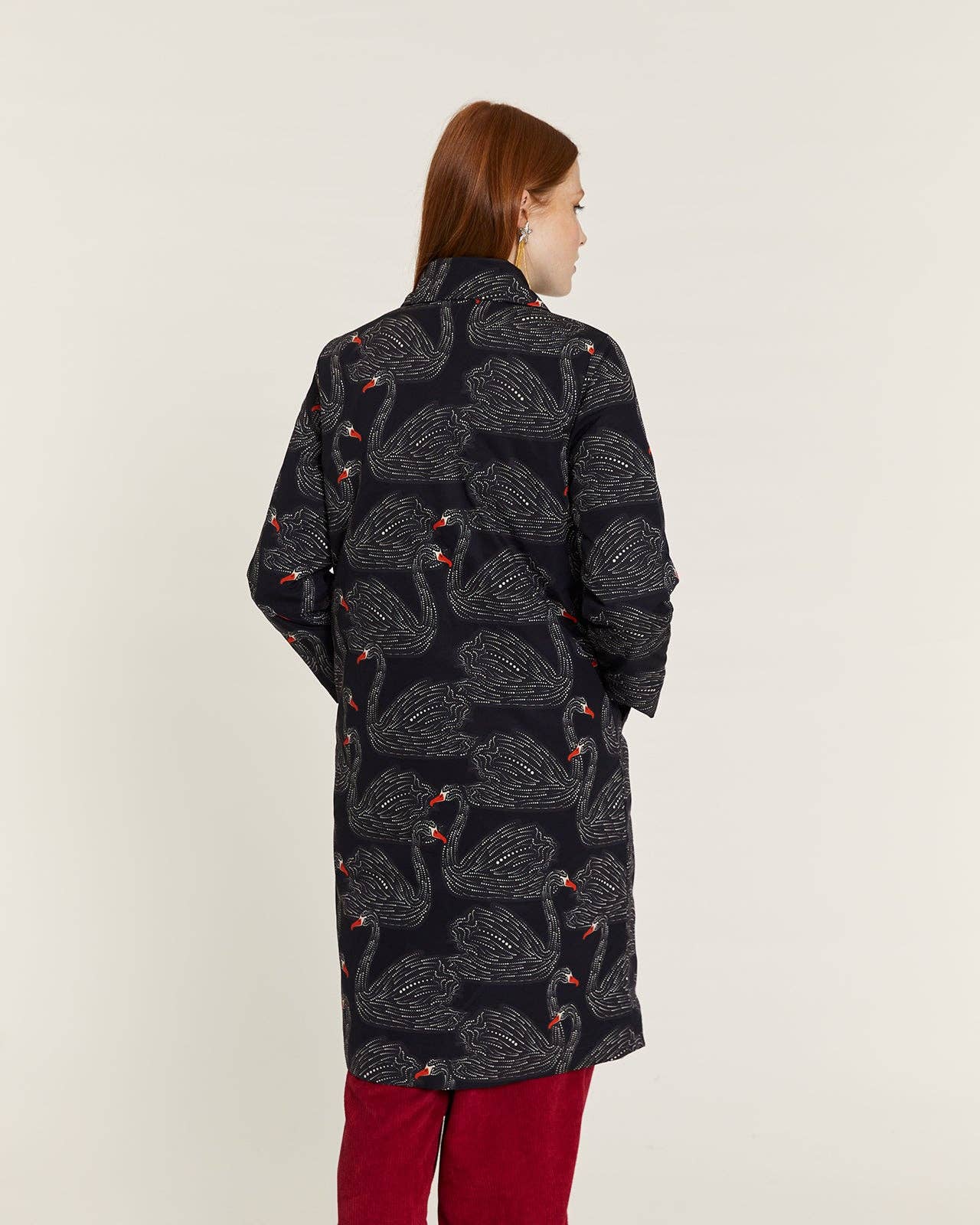 Pepaloves – Casaco - Mulher por atacado – Abrigo cisnes forro acolchoado3