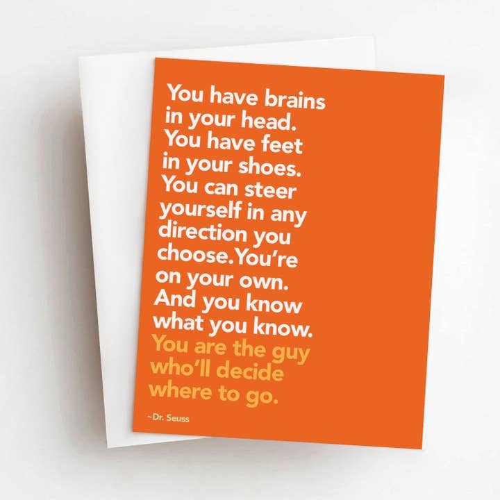 Skel & Co - Wholesale Graduation Card - Dr. Seuss Graduation Greeting Card