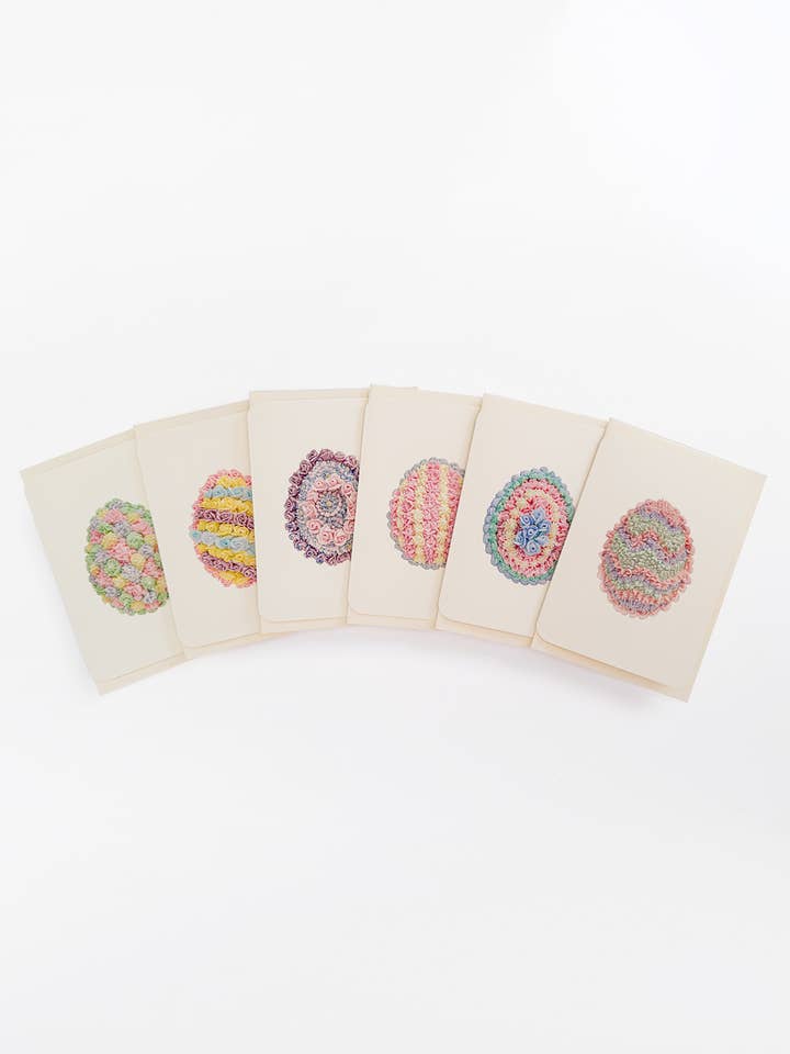 Royal Icing Eggs Mixed Set of 6 Greeting Cards | Easter for wholesale by Canonbury Press