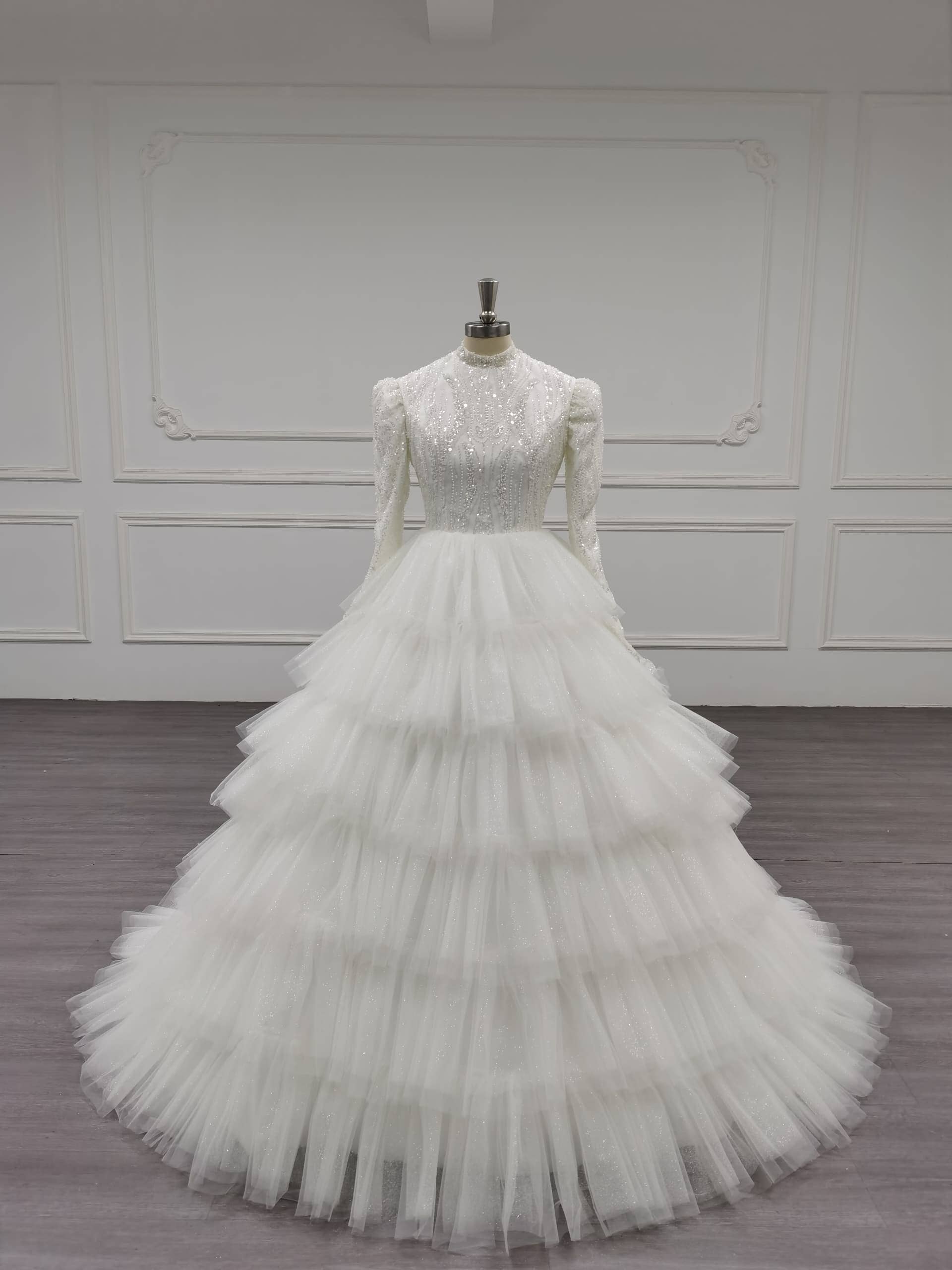 Unique Modest Bridal - Wholesale Gown - Women's - Splendora - Stunning Ball Gown Modest Wedding Dress4