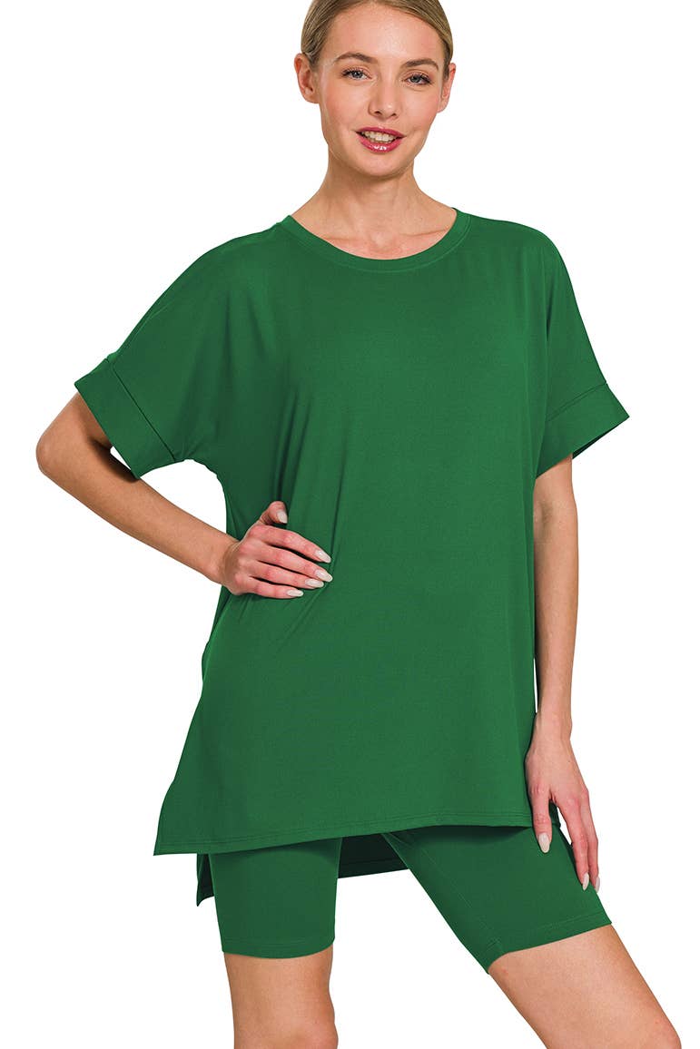 42POPS – wholesale Mjukisset – Dam – .Mikrofibertopp & Bikershorts 2-delat set19