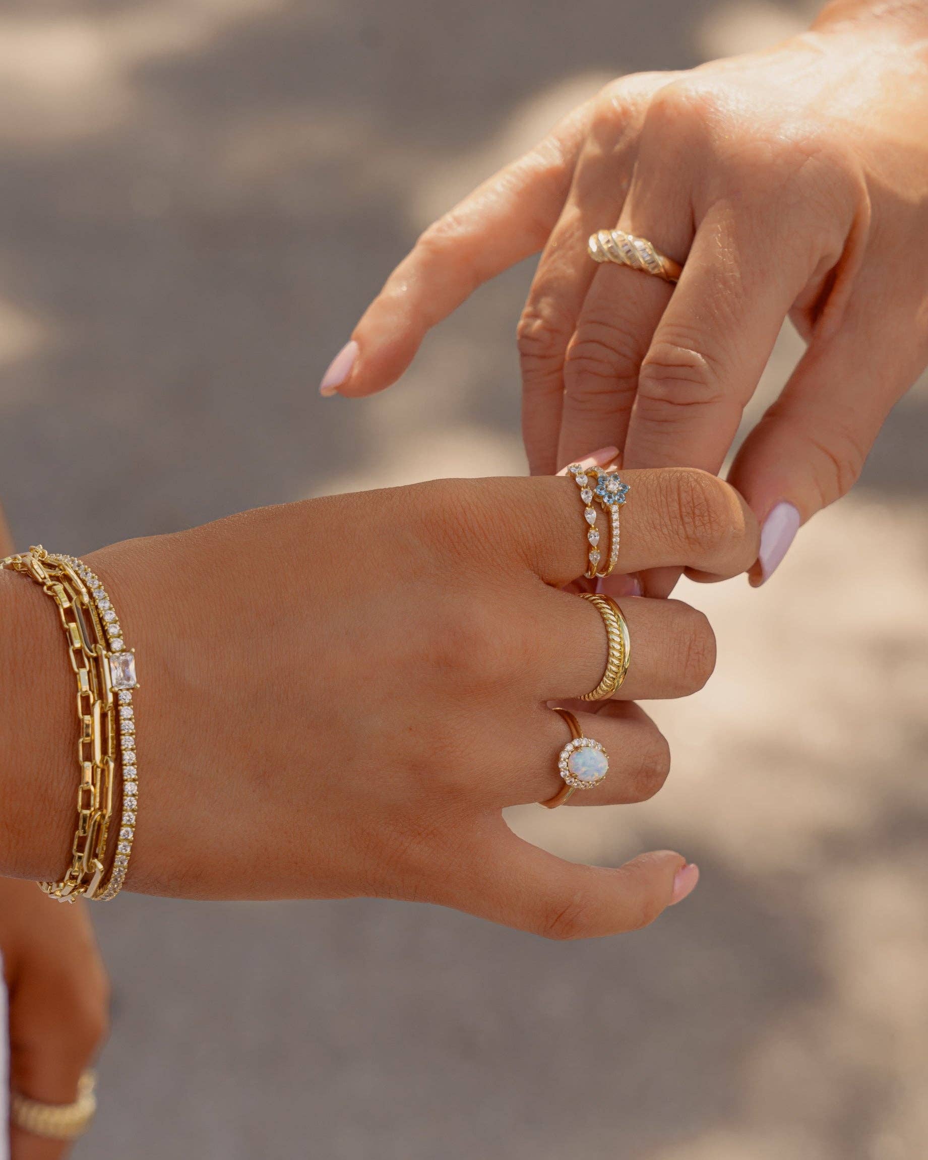 Sami Jewels - Wholesale Multi-Stone Ring - Oval Opal Ring6