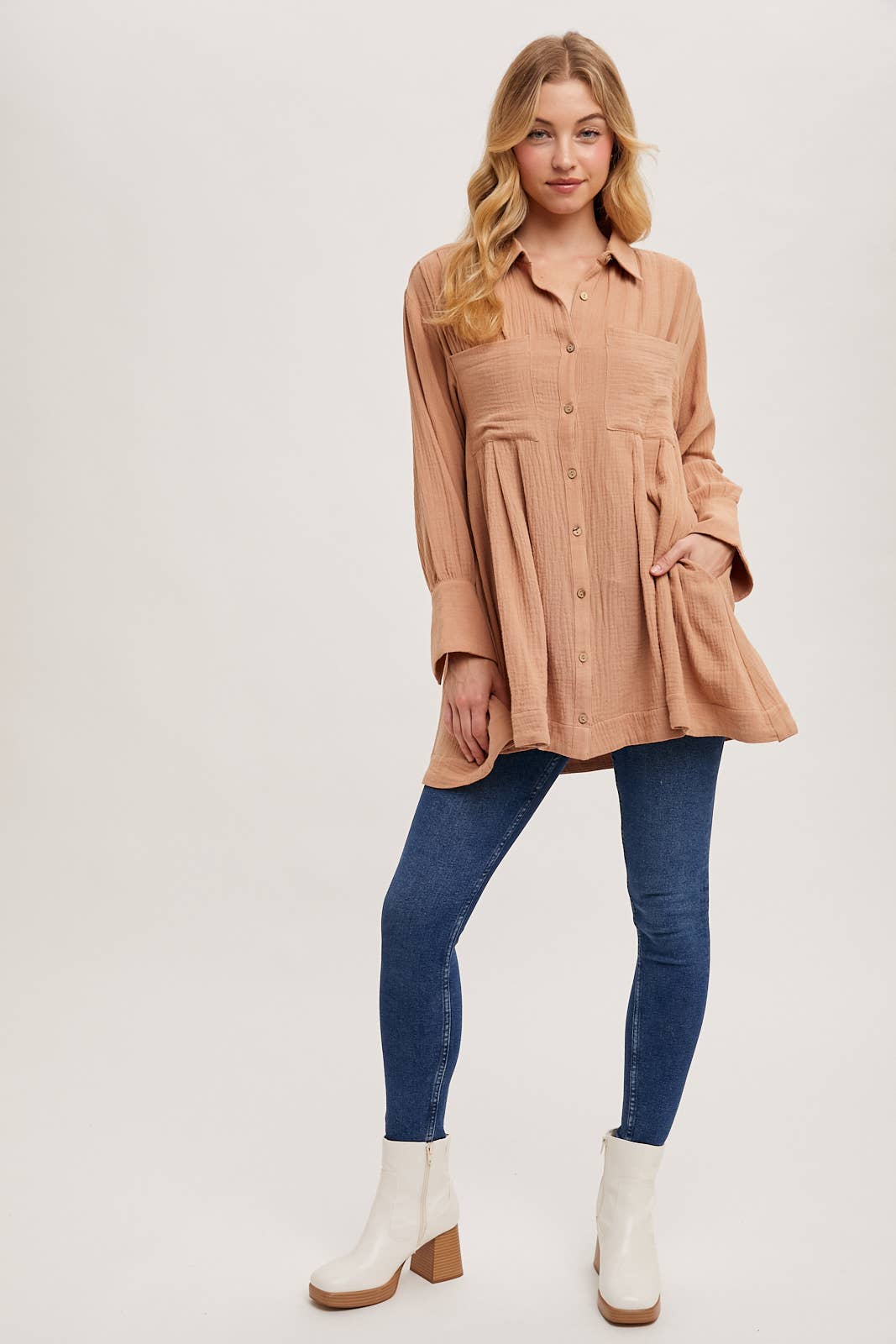 Bluivy - Wholesale Jurk - Dames - TUNIEKJURK MET KNOOPSLUITING15