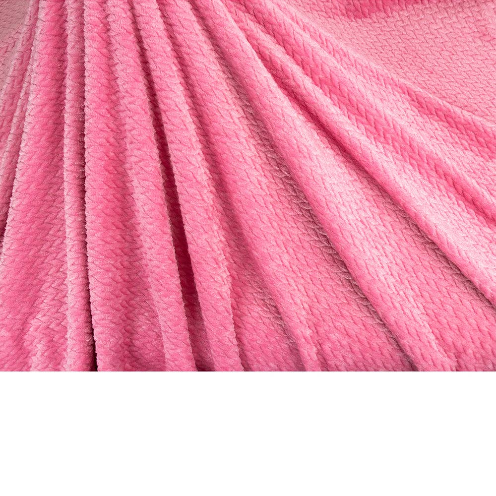 Pavilia – Manta para sofá por atacado – Cobertor de fleece texturizado com estampa de folhas70