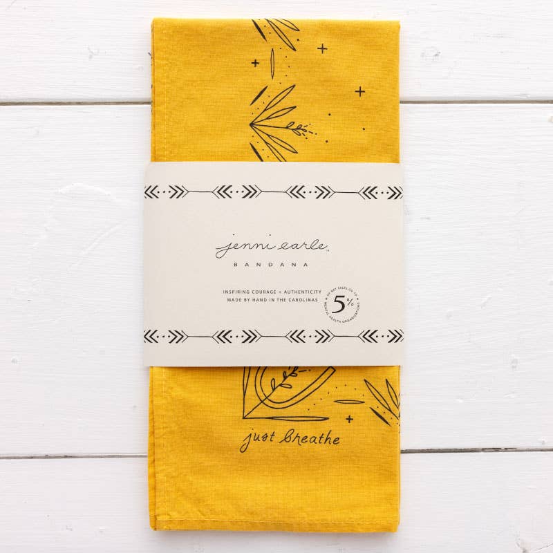 Jenni Earle - Wholesale Bandana - Dames - ‘just breathe’ heritage bandana2