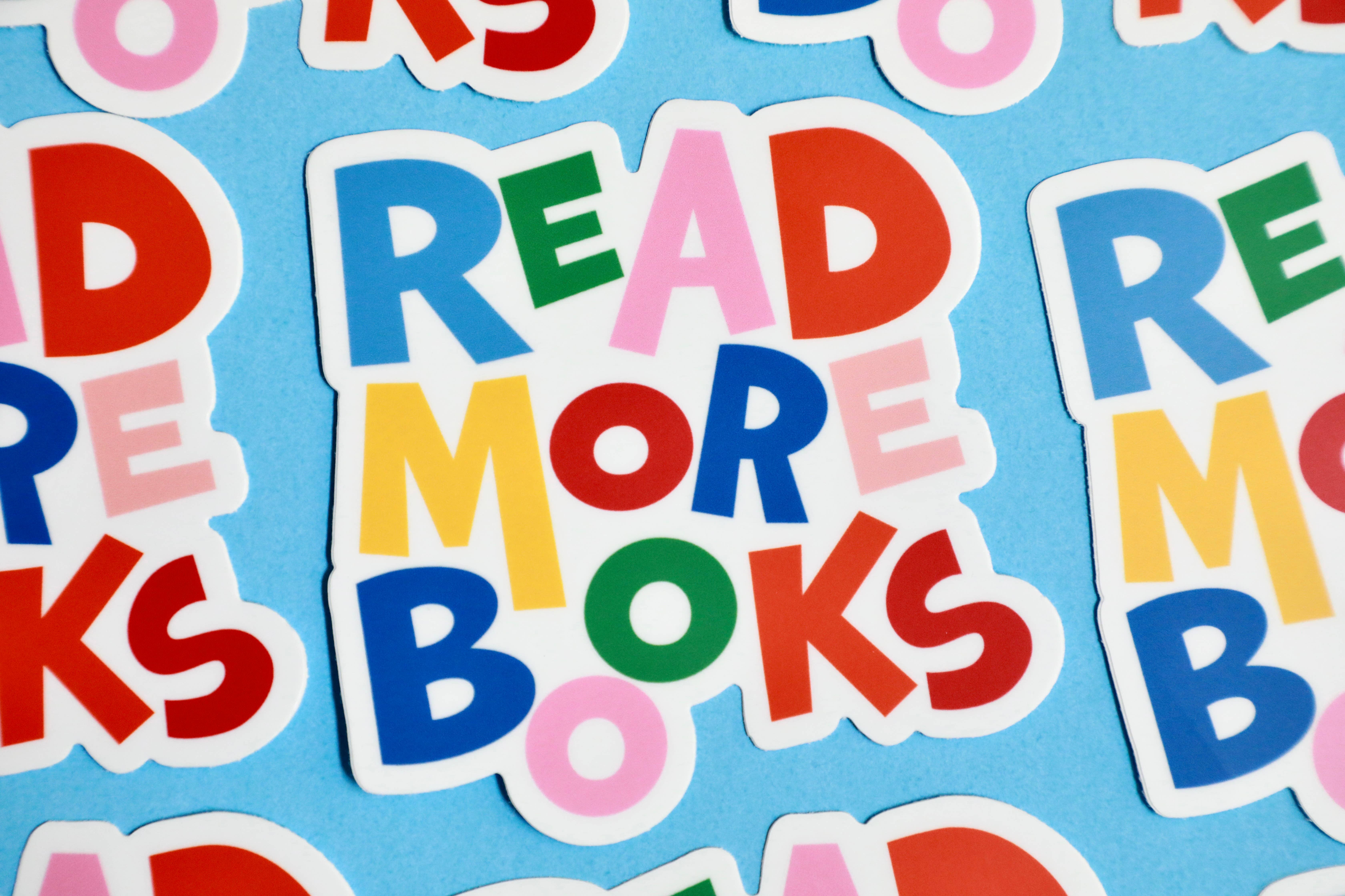 DorothyDear - Wholesale Sticker - Read More Books Simple Vinyl Sticker1