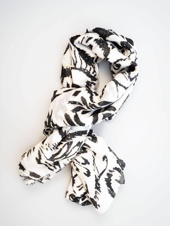 Aztec Floral Scarf | B07 for wholesale by Weavermill