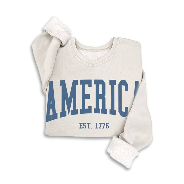 AMERICA EST 1776 MINERAL SWEATSHIRTS for wholesale by HRTandLUV