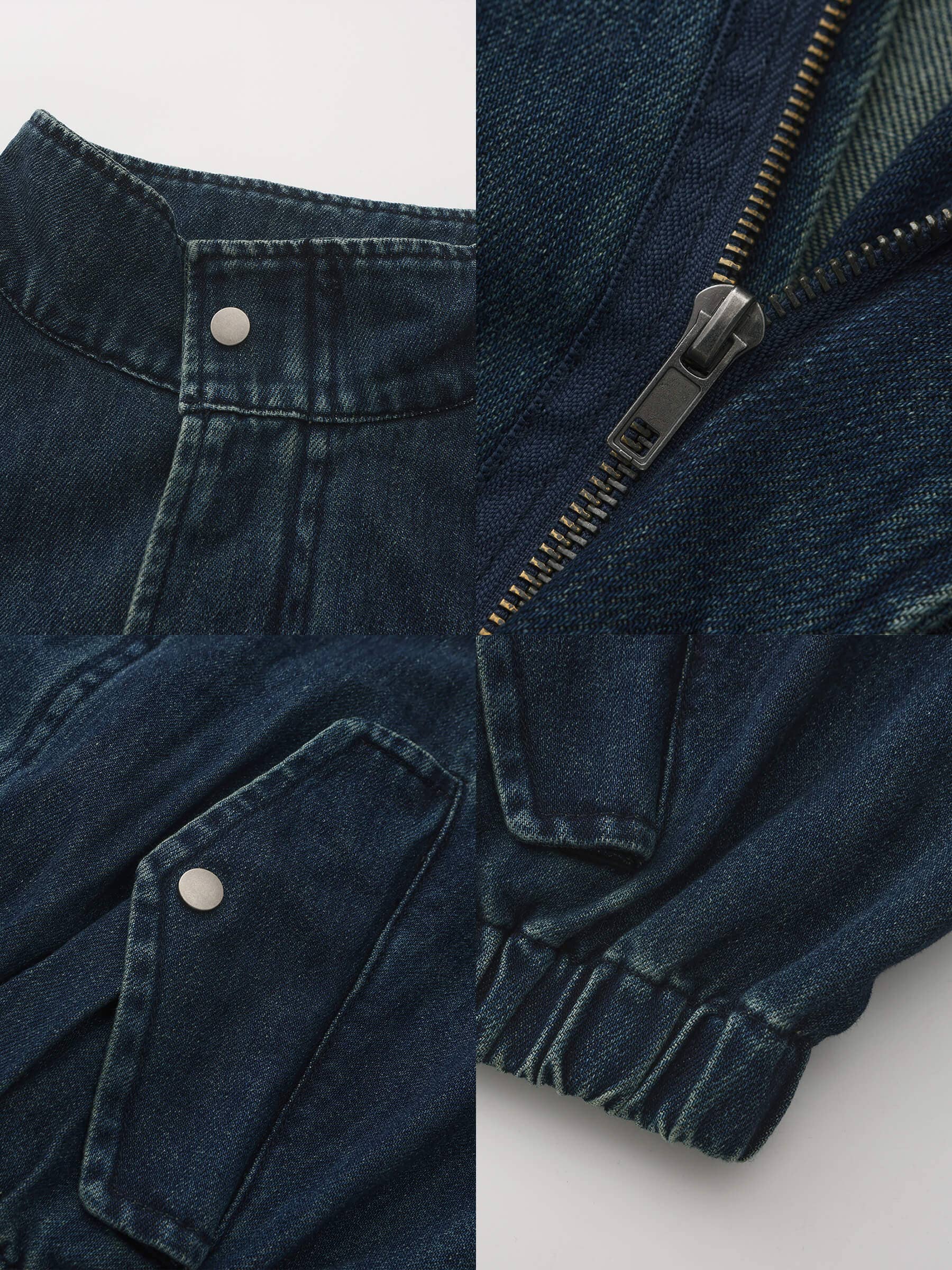 SteelBlue ONE BY CUBIC Funnel Neck Denim Jacket for wholesale on Faire15