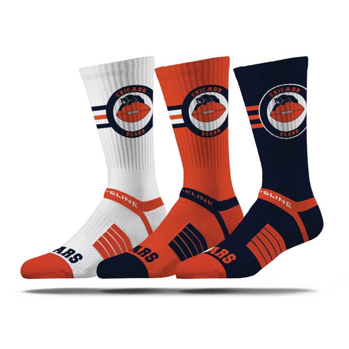 Chicago Bears | Premium Knit Crew | NFL Retro 3 Pack | N02650494ML for wholesale by Strideline