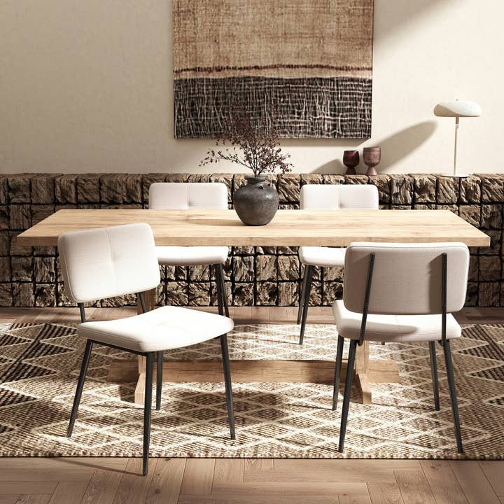 39F Inc. - Wholesale Chair - Coffee or Restaurant Dining Chairs-Beige Fabric
