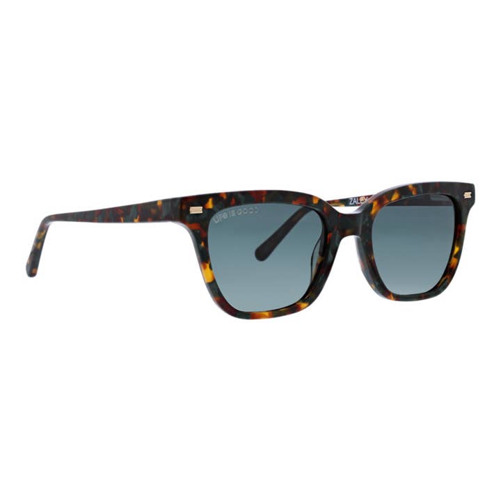 Zaley Green Tortoise Polarized Sunglasses for wholesale by Life is Good Eyewear