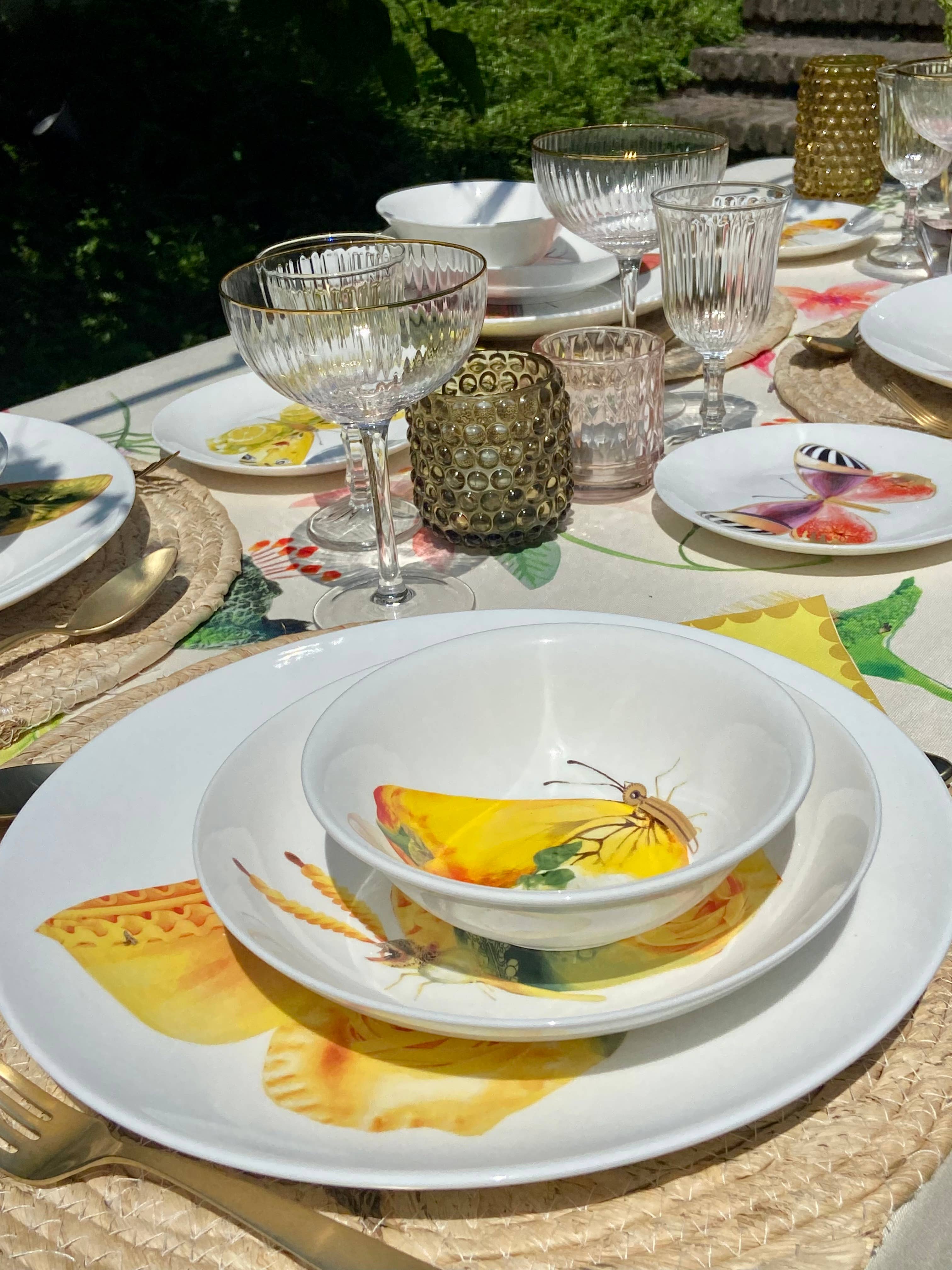 Bordy's – wholesale Salladstallrik – La dolce vita di una farfalla- Insalatiere Piccole12