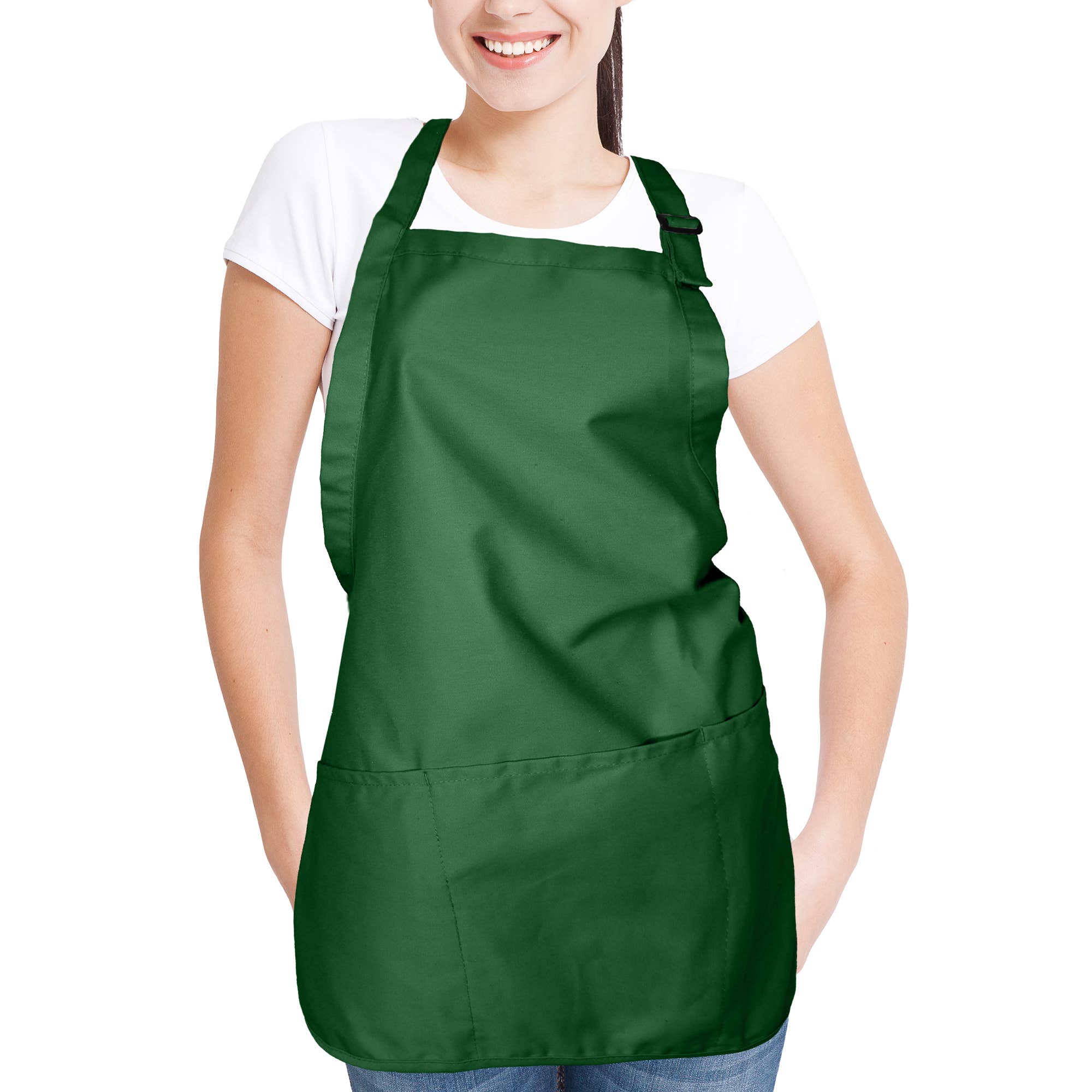 Dalix - Wholesale Apron - DALIX Apron Commercial Restaurant Bib Poly Cotton 3 Pockets10