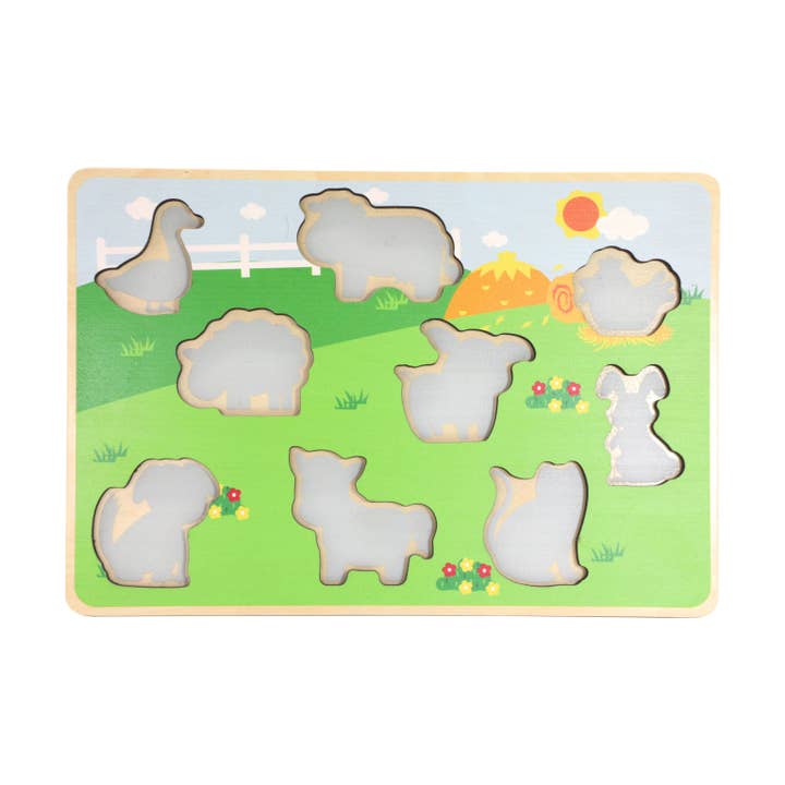Leo & Friends - Wholesale Puzzle - Kids - Leo & Friends Farm Animal Peg Puzzle for 24-Months+3