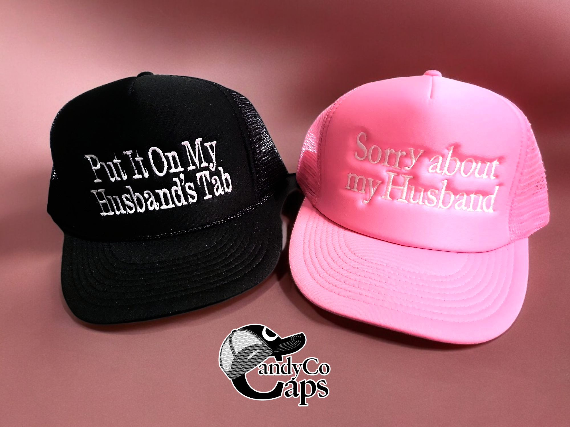 The Candy Collections - Wholesale Trucker Hat - Women's - Put it on my Husbands tab mbroidery  - Trucker Hat Cap1