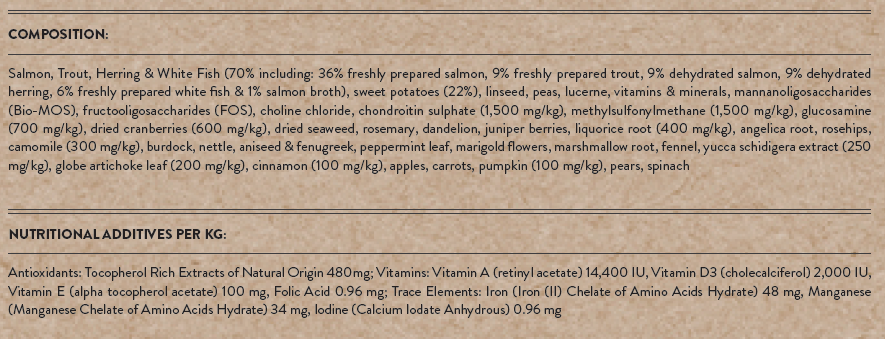 Celtic Connection Holistic Pet Food - Wholesale Pet Food - Dog - SALMON with TROUT & SWEET POTATO3