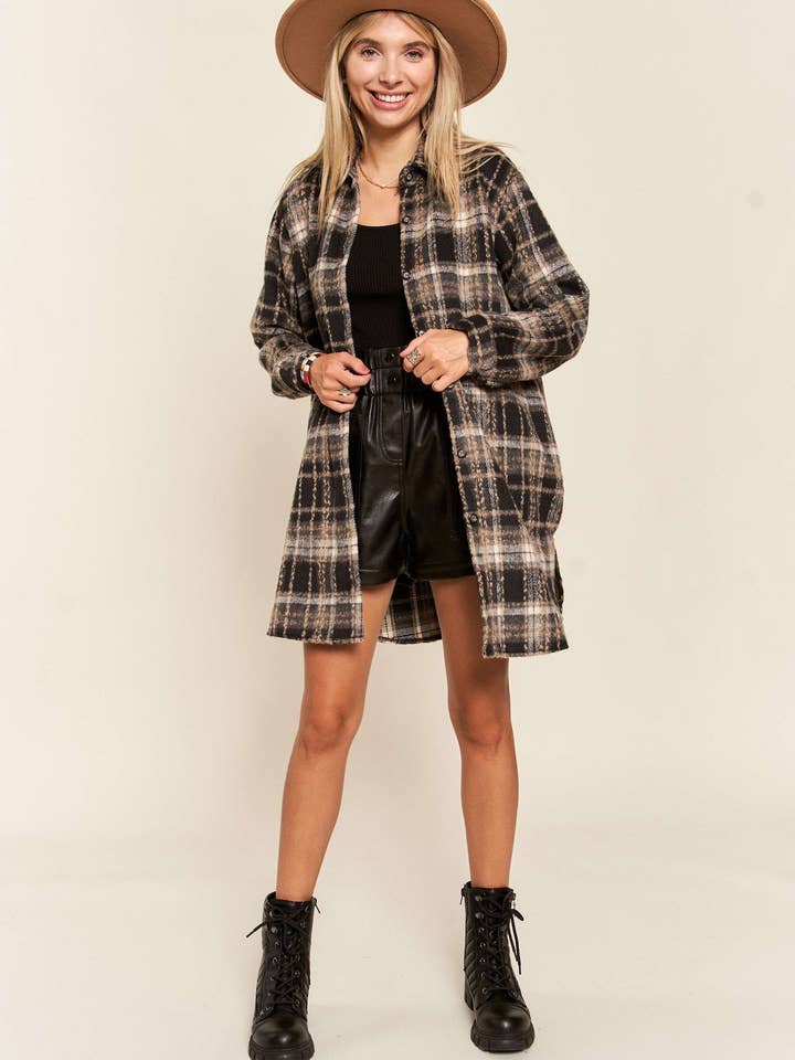 Madelyn - Vendita all'ingrosso Giacca - Donna - LEJ1987BX - GIACCA IN FLANELLA PLUS SIZE3