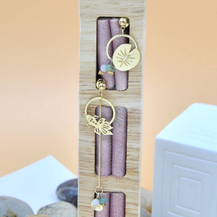 Boucles Nenuphar Asimmetrico Tormalina per la vendita all'ingrosso da parte di Lili B