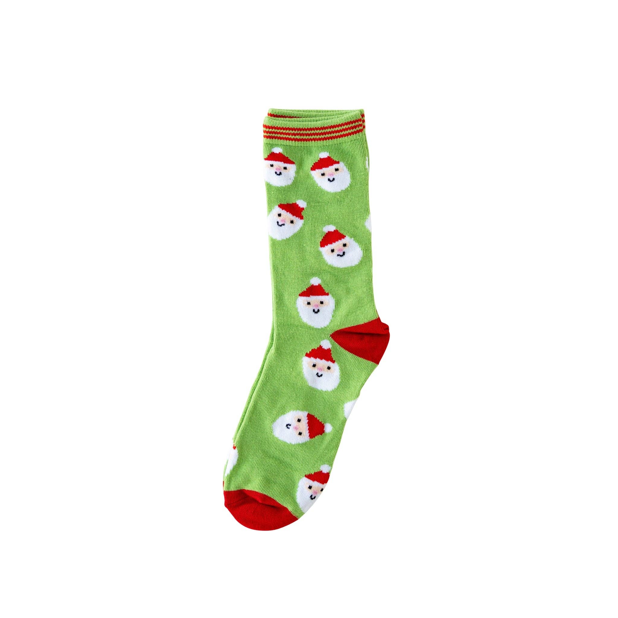 My Mind’s Eye - Wholesale Socks - Unisex - WHM1053 -  Whimsy Santa Scatter Santa Socks0