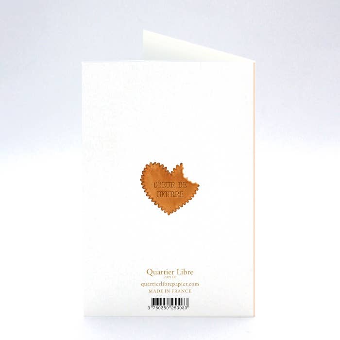 Quartier Libre Papier - Wholesale Valentine's Day Card - Carte Coeur de Beurre Free Quarter2