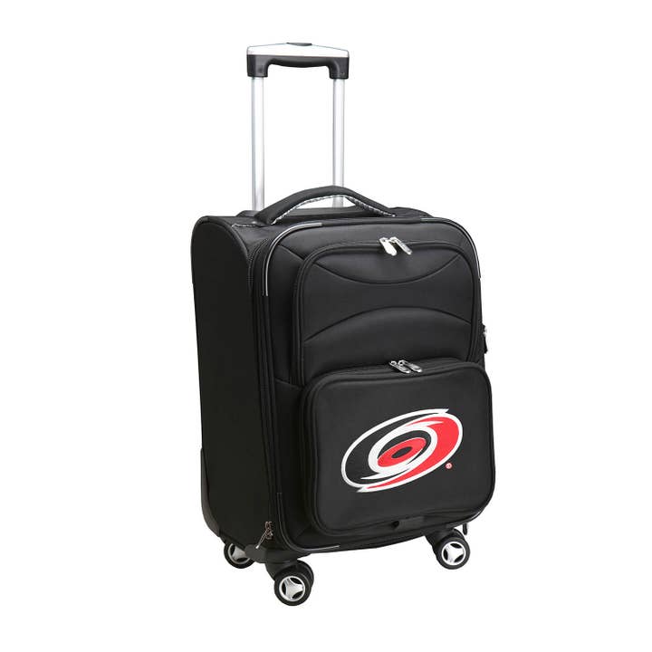NHL Carolina Hurricanes 21" Carry-On Spinner Soft side for wholesale by Mojo Licensing