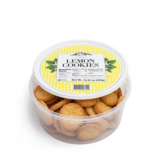 Sweetish- Swedish Candy Wholesale - Wholesale Cookie - Nyakers Lemon Cookie Tub 12.34oz