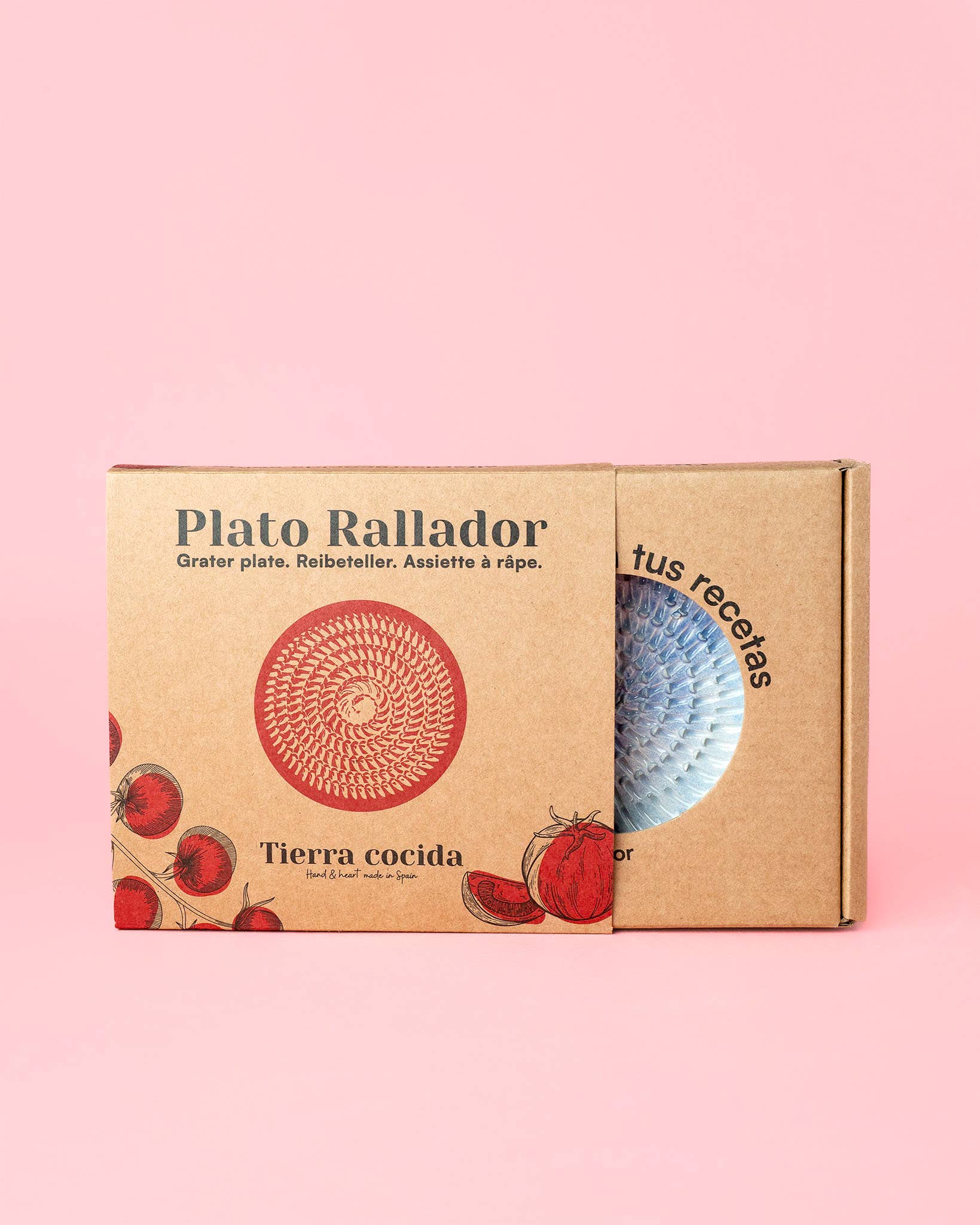 Alfar Tierra Cocida – wholesale Rivjärn – Liten keramikrivplatta i flerfärgat karnevalmönster6