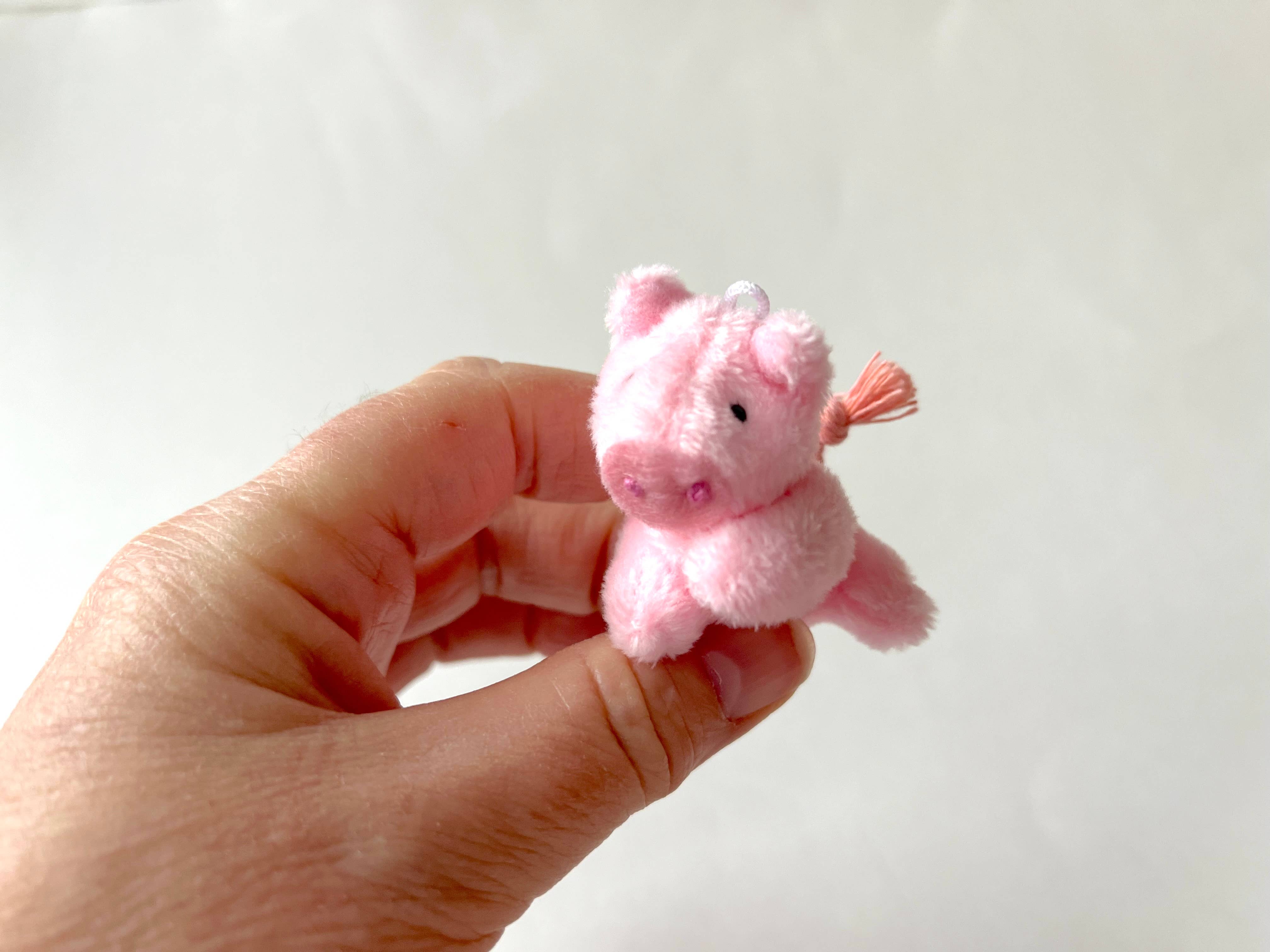 The Gifted Rat - Vente Peluche – enfant et bébé - Cochon en peluche miniature (rose)1