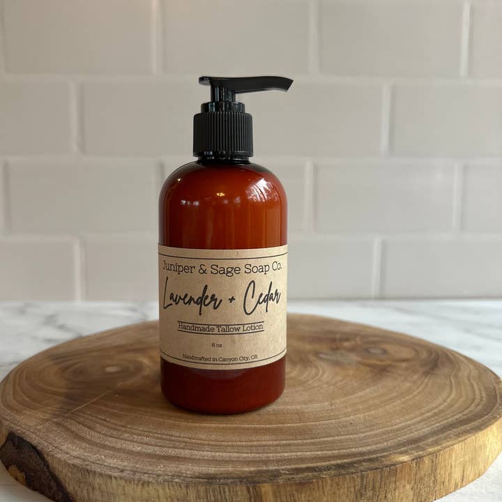 Juniper & Sage Soap Co. LLC - Wholesale Body cream/lotion - Lavender + Cedar - Tallow Lotion