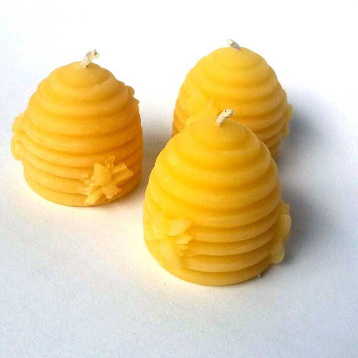 Skep Beehive - Bougie 100 % cire d'abeille pour la vente par Eastvan bees