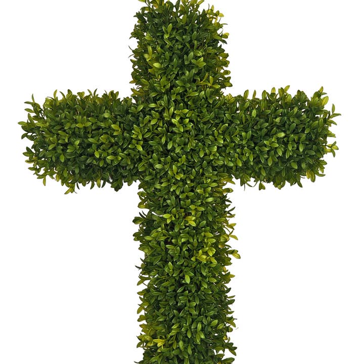 Coroa de Buxo em Cruz por atacado de Fig & Dove