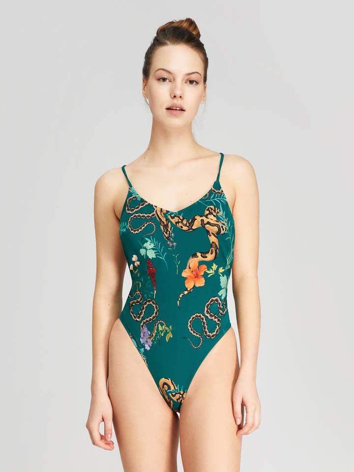 Etro Jungle Green Lady One Piece for wholesale by Wigglesteps