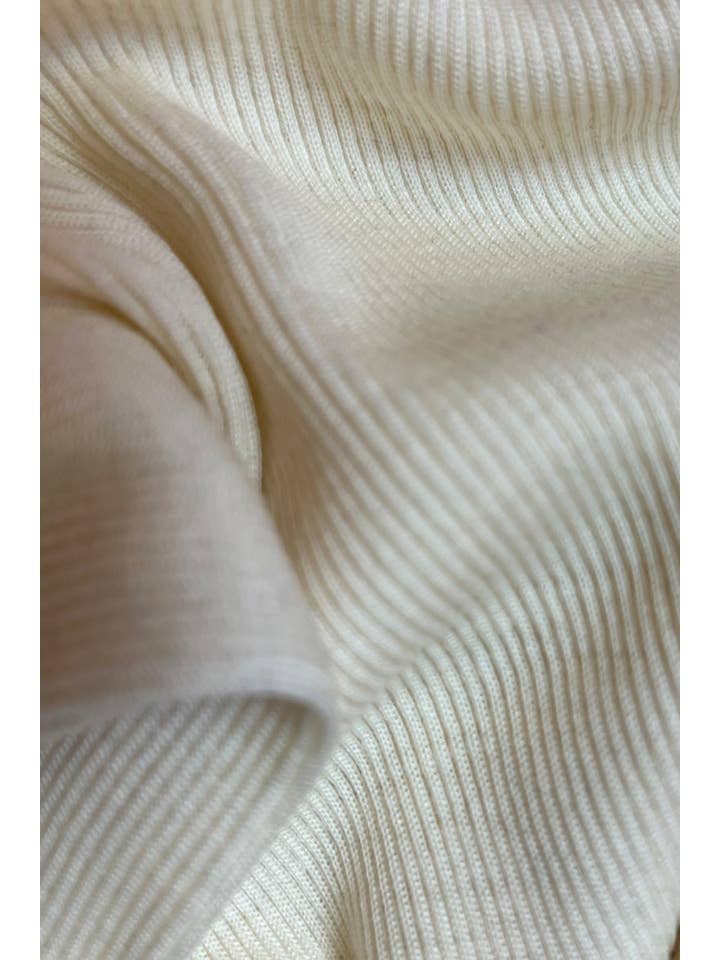 Madiva - Wholesale Knit Top - Women's - Amelie Crewneck - Ribbed Wool and Silk