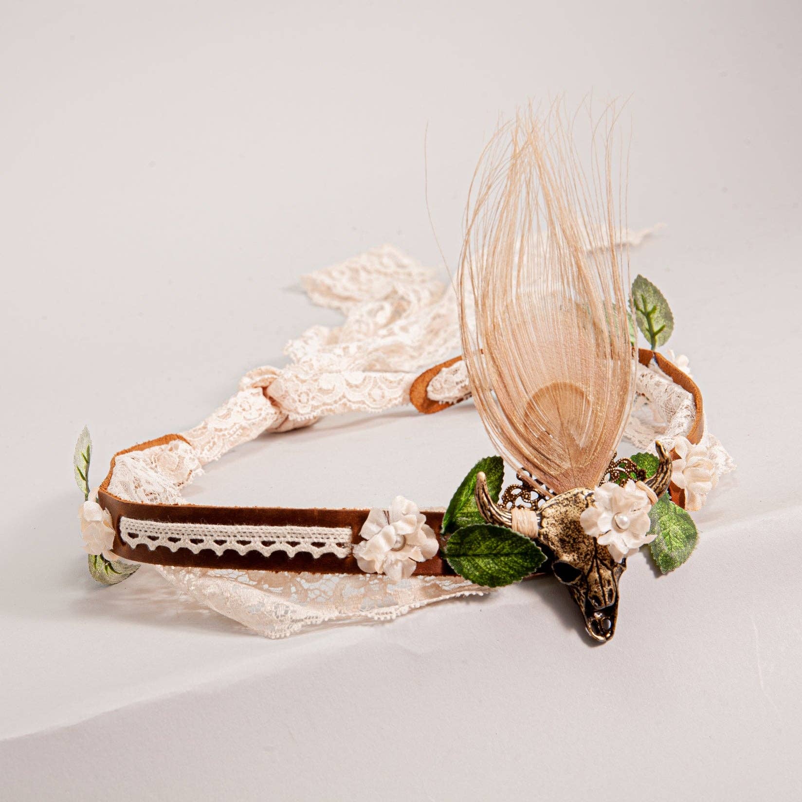 American Hat Makers - Wholesale Bandana - Unisex - Leather and Lace Hat Band - Style True Love2