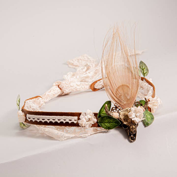 American Hat Makers - Wholesale Bandana - Unisex - Leather and Lace Hat Band - Style True Love2