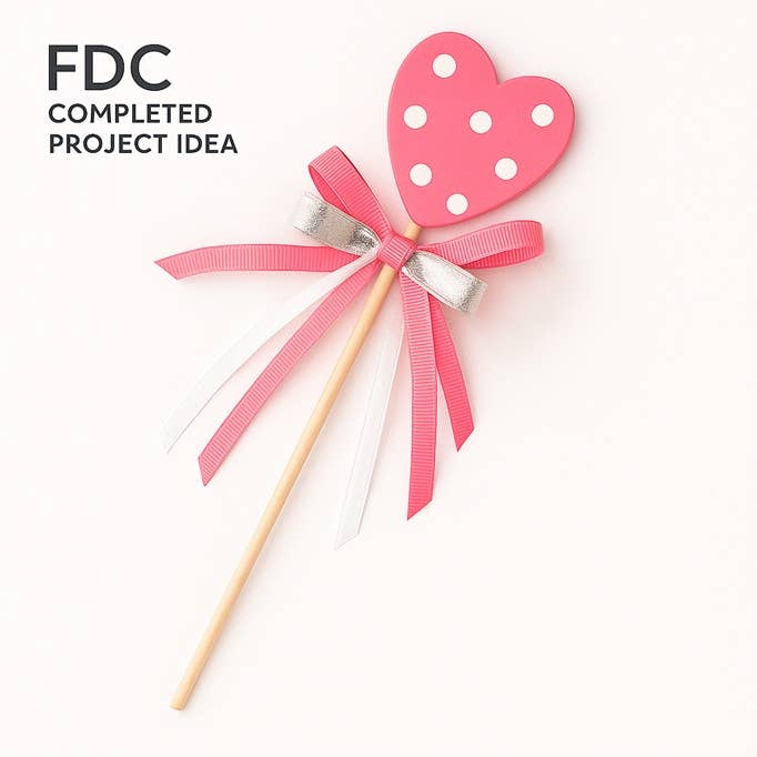 Factory Direct Craft - Wholesale Craft Supplies - Unfinished Wooden Heart Wand – Craft, Decor & Costume Magic4