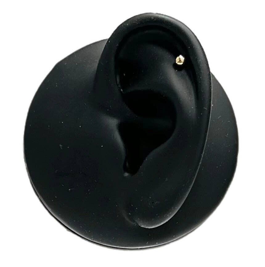 Zahav Jewelry - Wholesale Stud/Post Earrings - 10kt Solid Gold Helix, Tragus, Cartilage Earring2