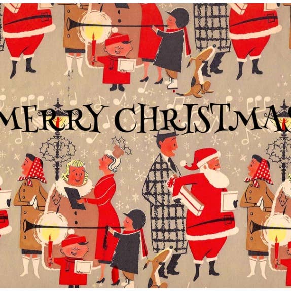 Weihnachts-Cartoon-Weihnachtskarten der 50er Jahre für den Großhandel von The Retrospect Group Collection