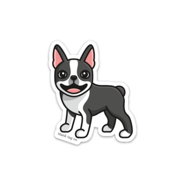 The Boston Terrier Sticker for wholesale by Blank Tag Co. Stickers - Waterproof Stickers