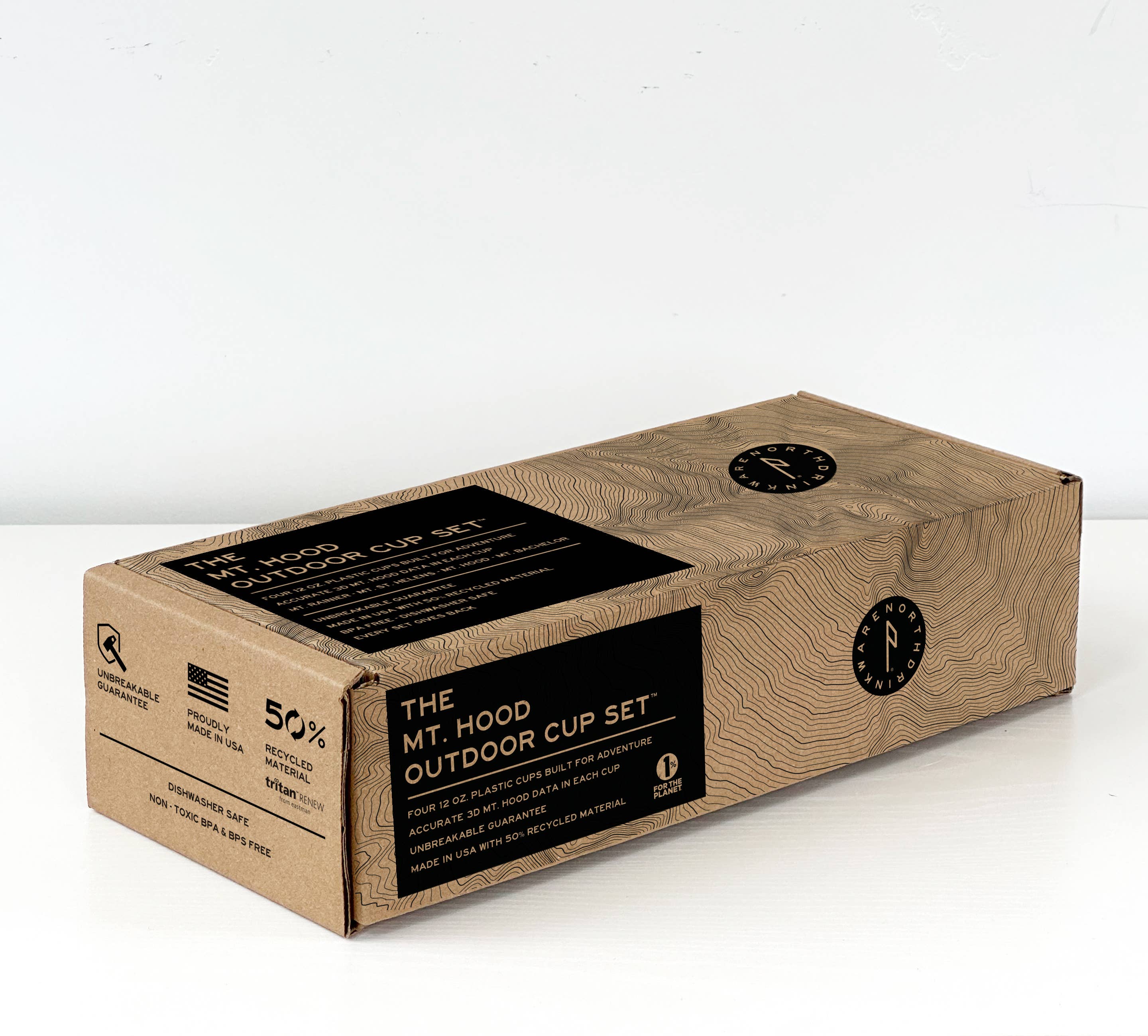 North Drinkware - Wholesale Drinking Glass/Cup - The Mt. Rainier Outdoor Cup Set5