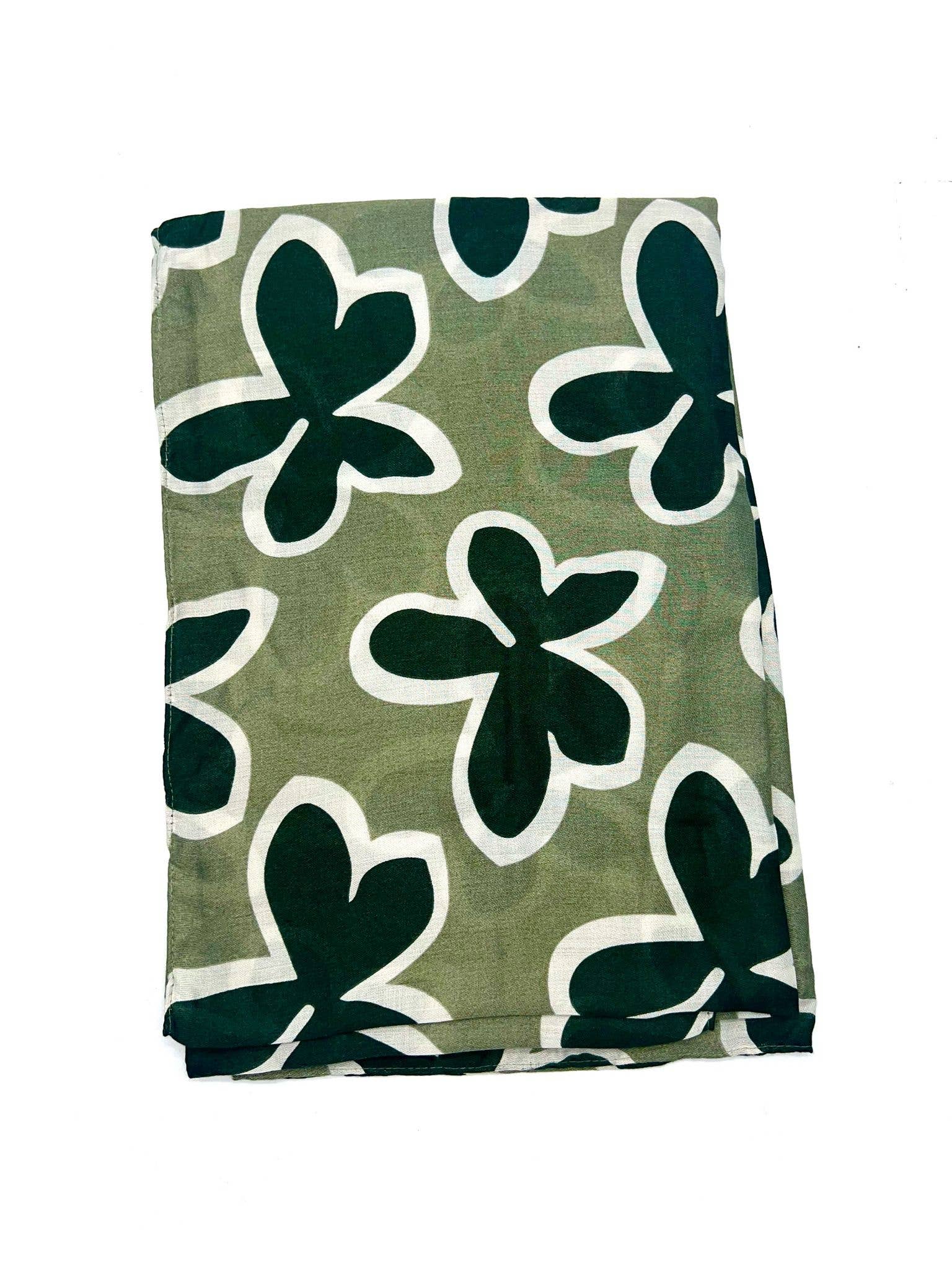 LINETA - Wholesale Scarf - Women's - HH-291 Scarf with large flower print pattern5