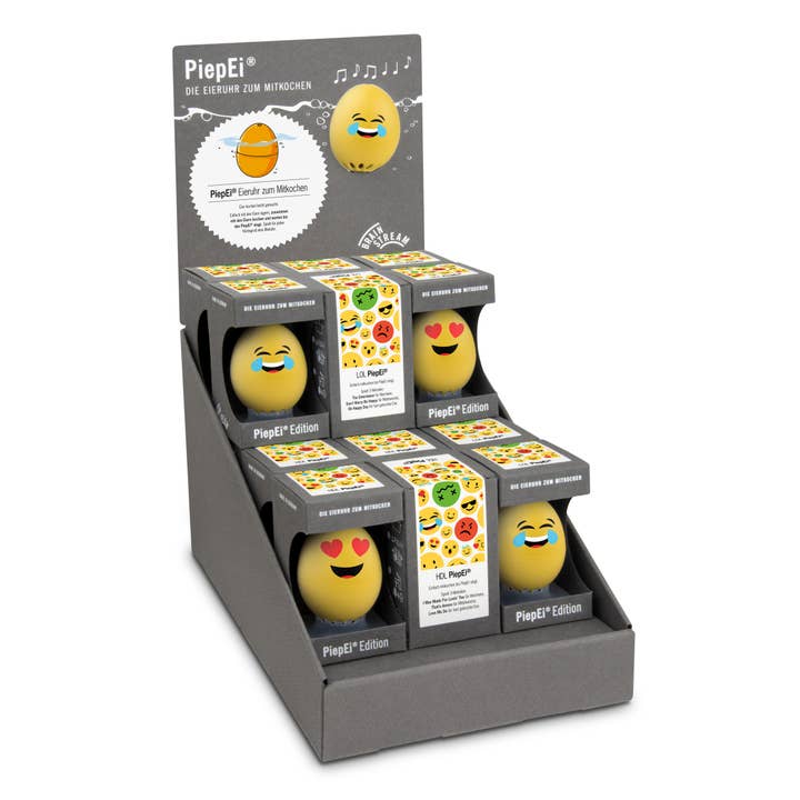 Brainstream USA - Wholesale Timer - Smiley BeepEgg Display / 18 pcs.