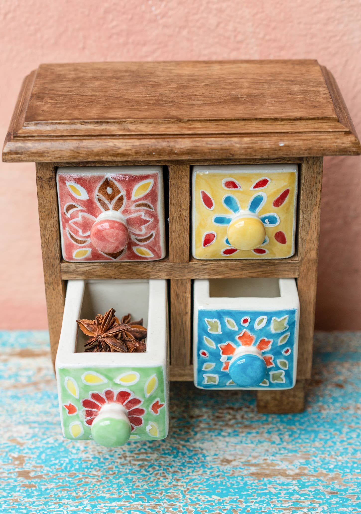 Namaste - Wholesale Bedroom Furniture - Shyla 4 Drawer Ceramic Storage Chest1